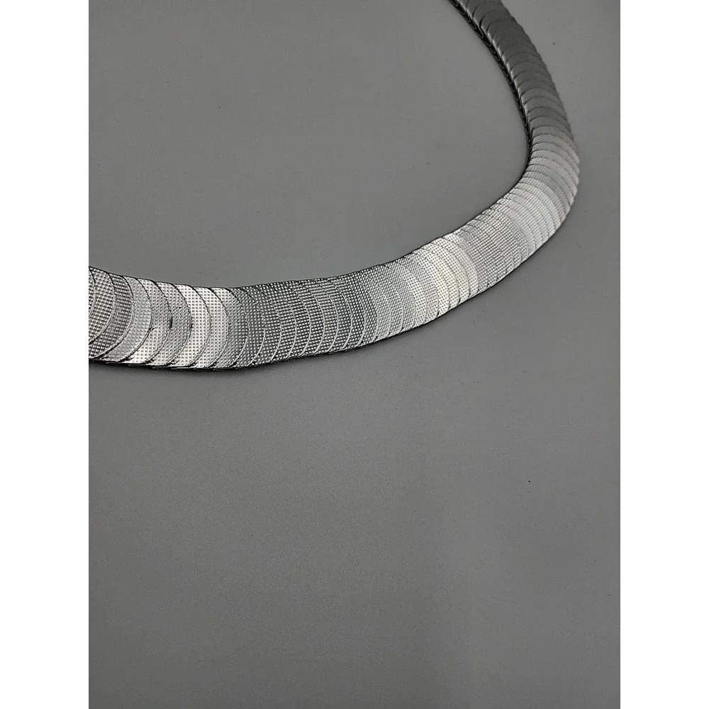 Vintage 1980's Silver‎ Metal Belt Adjustable 30-36